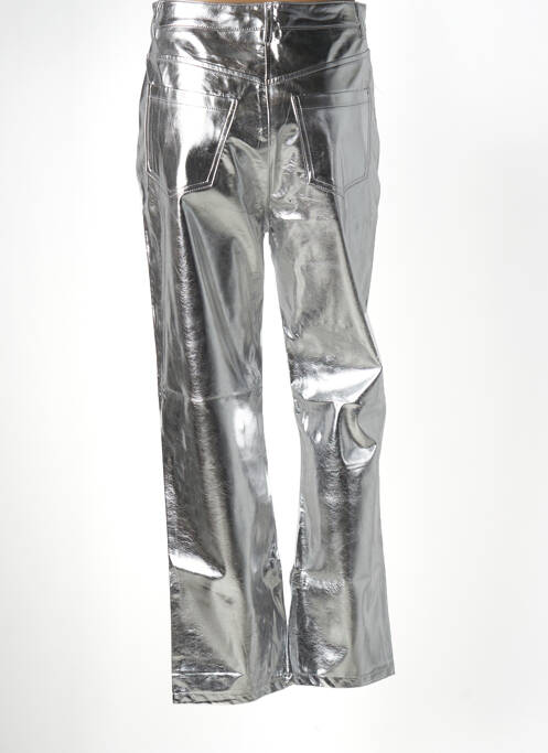 Pantalon drept argintiu DAPHNEA femeie