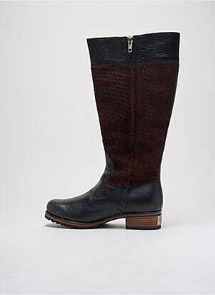 Cizme material neted toc de 4 la 6 cm negru UGG femeie