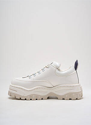 Adidași material neted vârf rotund alb EYTYS unisex
