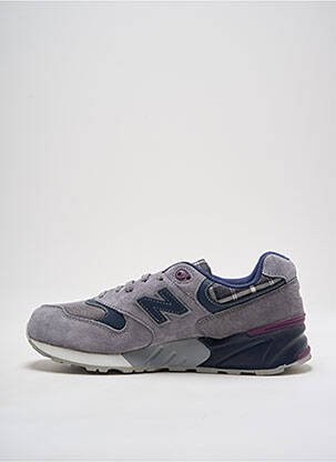 Adidași nubuc toc de 4 la 6 cm gri NEW BALANCE femeie