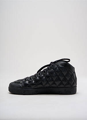 Adidași țesătură satinată vârf rotund negru SPRING COURT unisexe