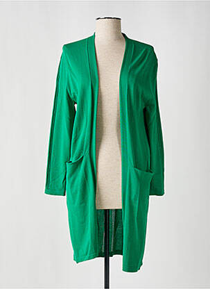 Vestă cu mâneci lungi verde SCORZZO femeie