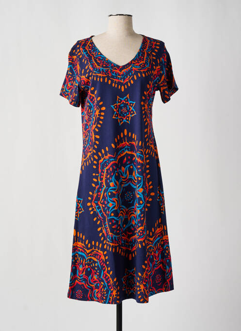 Rochie midi albastru MASSANA femeie