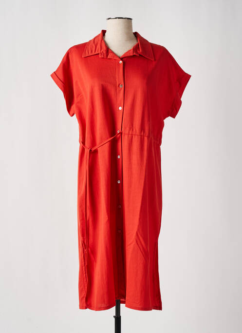 Rochie midi portocaliu WNT COLLECTION femeie