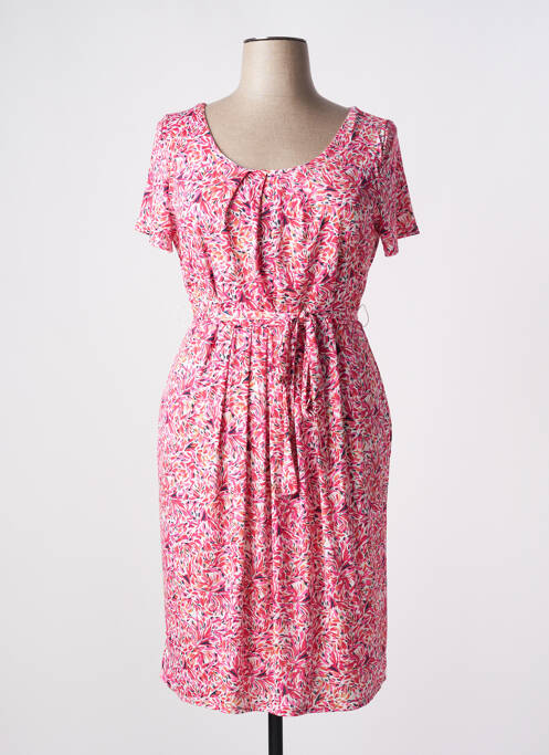 Rochie midi roz JULIE GUERLANDE femeie