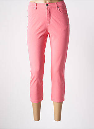 Pantalon trei sferturi roz MARBLE femeie