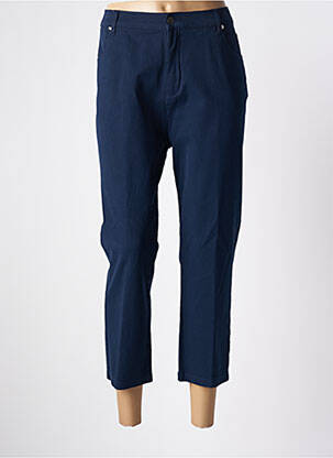 Pantalon trei sferturi albastru închis MARBLE femeie