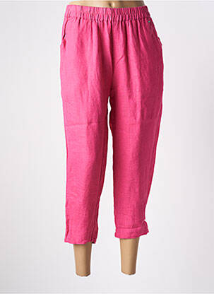 Pantalon trei sferturi roz AGATHE & LOUISE femeie