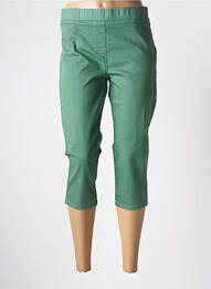 Pantalon trei sferturi elasticitate mărime normală verde CONCEPT K femme
