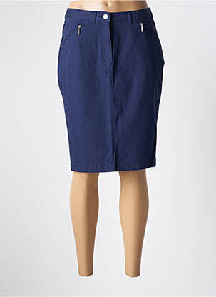 Fustă midi albastru SIGNATURE femeie