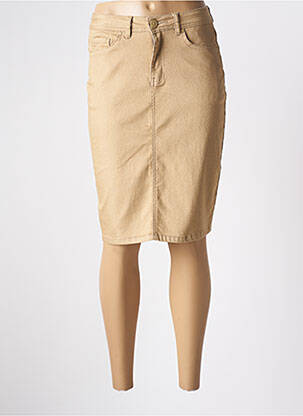 Fustă midi bej GRIFFON femeie