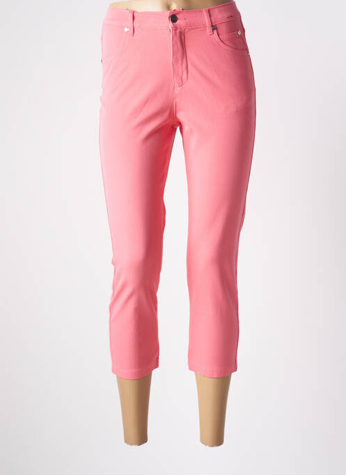 Pantalon trei sferturi roz MARBLE femeie