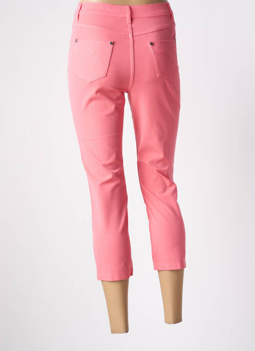 Pantalon trei sferturi roz MARBLE femeie