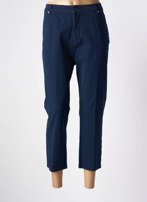 Pantalon trei sferturi albastru închis MARBLE femeie