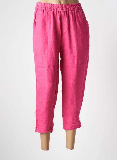 Pantalon trei sferturi talie înaltă roz AGATHE & LOUISE femme