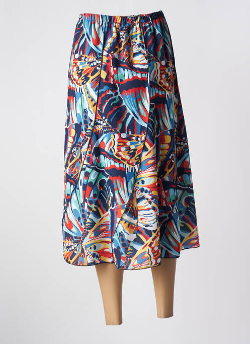 Fustă midi albastru ELEANE femeie