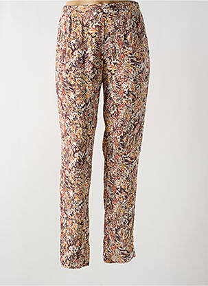 Pantalon slim maro JULIE GUERLANDE femeie