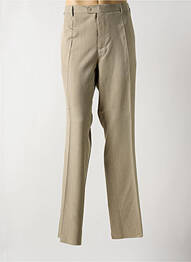 Pantalon drept talie cu cleme mărime normală bej PIERRE D'ARLANC femme