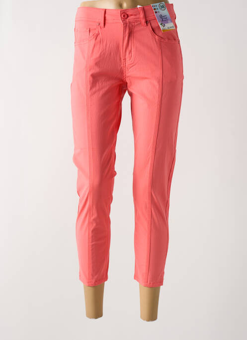 Pantalon trei sferturi roz QUATRE VINGT JOURS femeie