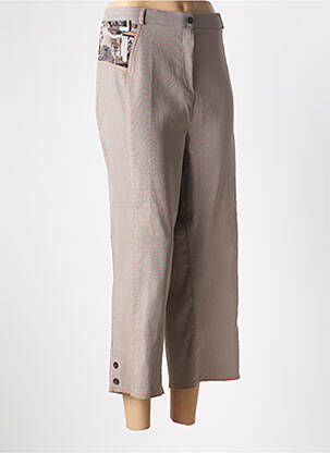 Pantalon trei sferturi maro LYSA KARA femeie