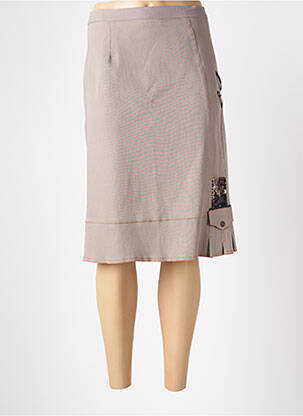 Fustă midi maro LYSA KARA femeie