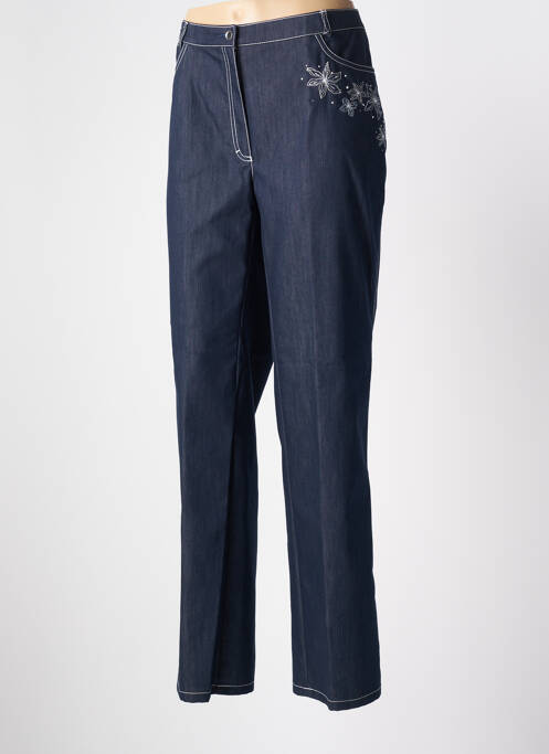 Blugi cu croială dreaptă albastru GELCO femeie