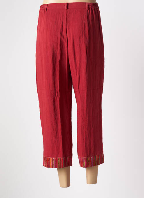 Pantalon trei sferturi roșu JEAN DELFIN femeie