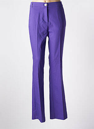 Pantalon evazat violet IRIS MITTENAERE FOR MORGAN femeie