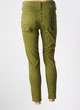 Pantalon 7/8 talie înaltă talie înaltă verde TIFFOSI femeie