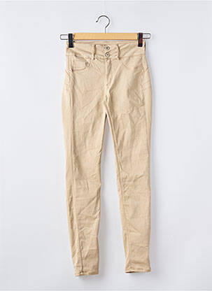 Pantalon slim bej ONE SIZE FILTS ALL femeie