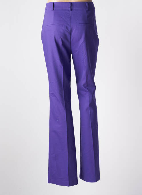Pantalon evazat elasticitate talie înaltă violet IRIS MITTENAERE FOR MORGAN femme