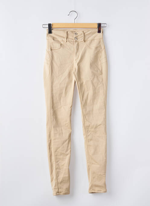 Pantalon slim bej ONE SIZE FILTS ALL femeie