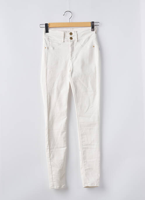 Pantalon slim alb ONE SIZE FILTS ALL femeie