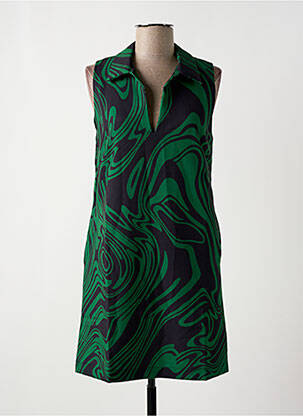 Rochie scurtă fără mâneci fără mâneci verde DESIGUAL femeie