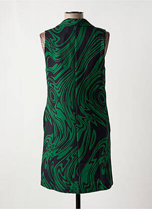 Rochie scurtă fără mâneci fără mâneci verde DESIGUAL femeie