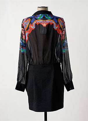 Rochie scurtă mâneci lungi mâneci lungi negru DESIGUAL femeie