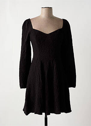 Rochie scurtă închidere cu fermoar la spate mâneci lungi negru DESIGUAL femeie