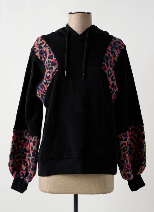 Hanorac cu glugă negru DESIGUAL femeie