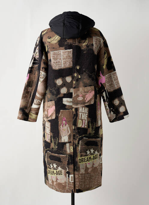 Palton lung maro DESIGUAL femeie