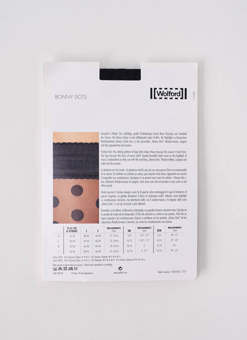 Colanți negru WOLFORD femeie