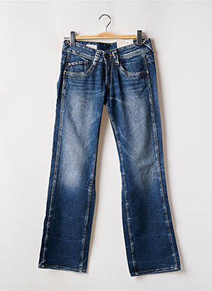 Blugi cu croială dreaptă albastru PEPE JEANS femeie