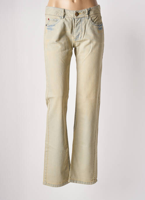Blugi cu croială dreaptă bej IKKS femeie