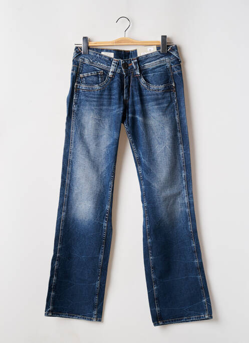 Blugi cu croială dreaptă albastru PEPE JEANS femeie