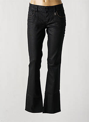 Pantalon evazat elasticitate talie joasă negru LE TEMPS DES CERISES femeie