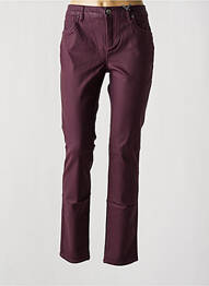 Pantalon slim țesătură acoperită mărime normală violet STREET ONE femeie