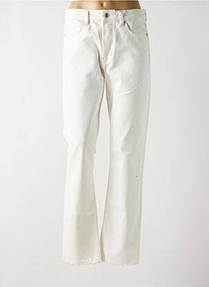 Blugi cu croială dreaptă bej GUESS femeie