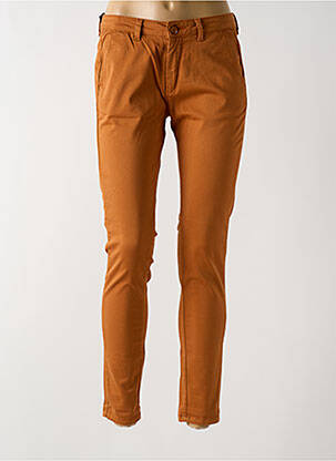 Pantalon chino talie joasă talie joasă galben LE TEMPS DES CERISES femeie