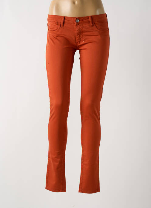 Pantalon slim portocaliu LE TEMPS DES CERISES femeie