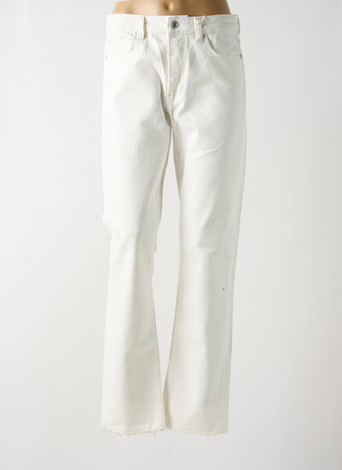 Blugi cu croială dreaptă bej GUESS femeie