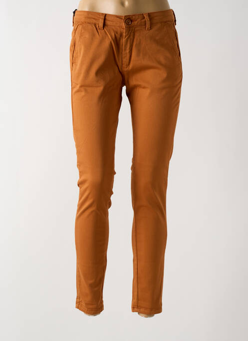 Pantalon chino galben LE TEMPS DES CERISES femeie